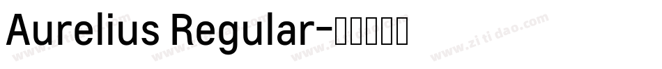 Aurelius Regular字体转换